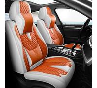 Coprisedili Auto Coprisedile Auto In Pelle Per Dodge Per Calibro Per Journey Per Ram 1500 Per Nitro Set Completo Accessori Impermeabili Copri sedile Protettivi(Arancia)