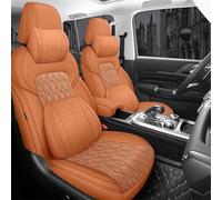 Coprisedili Auto Coprisedile Auto In Pelle Per Nissan Per Qashqai Per Sunny Per X-Trail Per Cima Per Fuga Per Cefiro Per Murano Protezione Seggiolini Copri sedile Protettivi(Giallo,Luxury)