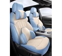 Coprisedili Auto Coprisedile Auto In Pelle Personalizzato Per Dodge Per Challenger 2012-2015 Accessori Interni Set Completo Automobili Copri sedile Protettivi(White blue,Luxury)