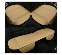 Coprisedili Auto Coprisedile Auto Per Sedile Singolo Senza Schienale In Pelle PU Per La Maggior Parte Delle Berline E SUV A Quattro Porte Protezione Sedili Auto(1 sets Beige)
