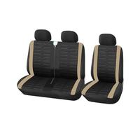Coprisedili Auto Coprisedile Per Auto 2+1 | Per trasportatore/furgone universale per camion + posti con protezione per styling dei dettagli tracce pneumatici(Beige)