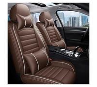 Coprisedili Auto Coprisedile per auto a copertura totale per VW per Golf per Passat per CC per Touran per Tiguan accessori per Protezione Sedile(Coffee+Pillow)