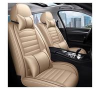 Coprisedili Auto Coprisedile Per Auto A Copertura Totale Per VW Per Tiguan Per Toureg Per Touareg Per Phaeton Per T-ROC Accessori Per Protezione Sedile(Beige+Pillow)
