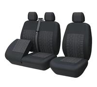 Coprisedili Auto Coprisedili anteriori universali per furgoni e camion, configurazione sedile singolo e doppio, set coprisedili 2+1, protezione per conducente