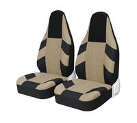 Coprisedili Auto Coprisedili Per Auto 2 Pezzi Stile Secchio Per Pneumatici Per MAZDA Per MICROCAR Per MITSUBISHI Per Benz Per PEUGEOT Per Ford Coprisedile Auto(Beige 2 PCS)