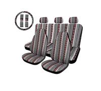 Coprisedili Auto Coprisedili Per Auto, Set Saddle Blanket, Tessuto Universale, Adatto Alla Maggior Parte Dei Sedili, Protezi Per Volante