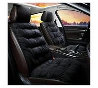 Coprisedili Auto Cuscino Per Sedile Auto Di Lusso In Peluche - 1 Pezzo Spesso E Caldo Coprisedile Anteriore Singolo Con Schienale Vestibilità Universale Facile Coprisedile Auto(Nero)