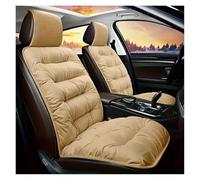 Coprisedili Auto Cuscino Per Sedile Auto Di Lusso In Peluche - 1 Pezzo Spesso E Caldo Coprisedile Anteriore Singolo Con Schienale Vestibilità Universale Facile Coprisedile Auto(Beige Color)