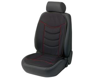 Coprisedili auto Elegance Plus rosso nero, 1 pezzo