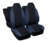 COPRISEDILI AUTO FODERE COMPATIBILI PER SMART FORFOUR COLORE NERO - BLU SCURO