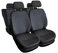 Coprisedili Auto Fodere Jacquard Nero/Grigio Set Completo per Chevrolet Nubira