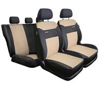 Coprisedili Auto Fodere Nero/Beige Sportivo Set Completo per Citroen C4 I II
