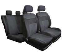 Coprisedili Auto Fodere Nero/Grigio Sportivo Set Completo per Fiat Panda II III