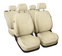 Coprisedili Auto in Similpelle Beige Set Fodere Complete per Ford Mondeo 1 2 3