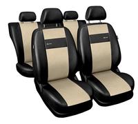 Coprisedili Auto in Similpelle Beige Set Fodere Complete per Kia Venga