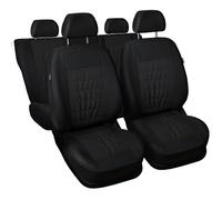 Coprisedili Auto in Similpelle MODERN Nero Set Fodere Complete per Kia Stinger