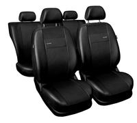 Coprisedili Auto in Similpelle Nero Set Fodere Complete per Skoda Rapid