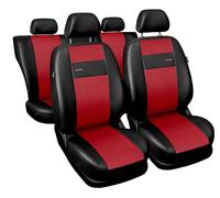 Coprisedili Auto in Similpelle Rosso Set Fodere Complete per Daewoo Nexia I II