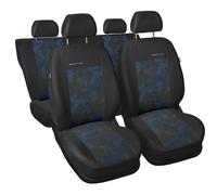 Coprisedili Auto in Velluto Blu Set Fodere Complete per Toyota Rav4 I II III IV