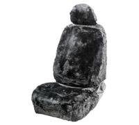 Coprisedili auto Maya in pelle d'agnello nero, 1 pezzo