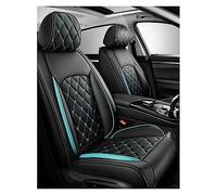 Coprisedili Auto Pelle Per Cadillac ATs Coupe 2015-2019, Impermeabile Set Fodere Anteriori e Posteriori Copri Sedili Auto Set Coprisedili, Coprisedile Auto Compatibile Airbag Laterale(B(Blue-Green))