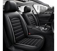Coprisedili Auto Pelle per Renault Arkana 2021-2024, Limousine Coprisedili Impermeabile Set Fodere Anteriori e Posteriori Copri Sedili Auto Set Coprisedili,Black White
