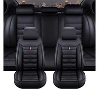 Coprisedili Auto per Alfa Romeo Giulietta Mito Tonale Spider Stelvio, Copri Sedile Auto Universale，Pelle PU，Impermeabile，5 Posti，Guida Confortevole(Black)