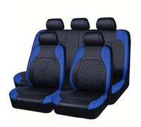 Coprisedili Auto per Kia Rio 2017-2020, Auto A 5 Posti Coprisedile Auto Copri Sedili per Auto Universale, Set da 9 Pezzi Coprisedili Auto Pelle,C/Blue