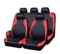 Coprisedili Auto per Kia Rio 2017-2020, Auto A 5 Posti Coprisedile Auto Copri Sedili per Auto Universale, Set da 9 Pezzi Coprisedili Auto Pelle,D/Red