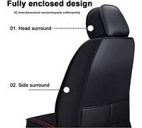 Coprisedili Auto per Peugeot 3008 (2017 2018 2019 2020 2021 2022 2023), Coprisedile Auto Rivestimento Sedili Auto Impermeabile Protezioni Accessori,Black