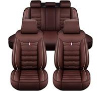 Coprisedili Auto per Volkswagen VW Touareg I (Typ 7L) 2002 2003 2004 2005 2006 2007 2008 2009 2010,5 Posti Set Completo Anteriori e Posteriori Pelle Sedile Impermeabile Copri Sedili, Interni Accessori