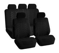 Coprisedili Auto per VW ID.3 /ID.4 /ID.6 Pure PRO PRO S GTX CROZZ, Set 5 Posti Antiscivolo Impermeabili, Coprisedili Auto Universale Anteriore e Posteriore Confortevoli,A-Black