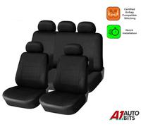 Coprisedili Auto Protezione Set Completo Nero Tessuto Per VW Lupo Tiguan Caddy