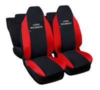 COPRISEDILI AUTO SEDILE COMPATIBILE CON 107 FODERE BICOLORE NERO/ROSSO