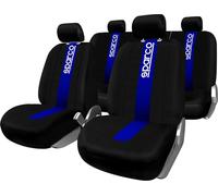 COPRISEDILI AUTO SET 9 PEZZI CLASSIC NERO BLU PROTEZIONE INTERNI COMFORT FACILE