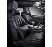 Coprisedili Auto Set Completo Coprisedili Auto In Pelle Per Suzuki Per Swift 2005-2012 Accessori Interni Personalizzati Impermeabili Copri sedile Protettivi(Nero,Deluxe)