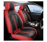 Coprisedili Auto Set Completo Di Coprisedili Universali In Similpelle Per Auto Per Jaguar XF F-Pace E-pace I-Pace X-Type XE XJ XK Protezione Sedile(Rosso,Standard)