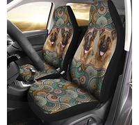 Coprisedili Auto Shepherd German Mandala Style Set di 2 Copri Sedili Traspirante Copri Sedili Auto per SUV Auto Camion 52X138Cm