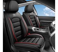 Coprisedili Auto Universale per Chevrolet Captiva SUV 2006-2024 2025, Copri Sedile Auto Impermeabile,Traspirante, con Borsa per La Conservazione(Black Red)