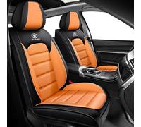 Coprisedili Auto Universale per Chevrolet Cruze Captiva Lacetti, Copri Sedile Auto Impermeabile,Traspirante, con Borsa per La Conservazione(Black Orange)