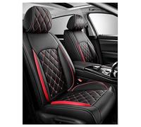 Coprisedili Auto Universale Per FIAT Abarth 500/Abarth 500C/Abarth 500 esseesse, Copri Sedile Auto Impermeabile Traspirante,Pelle PU Morbida Con Tessuto Intrecciato,Comfort(Black red)