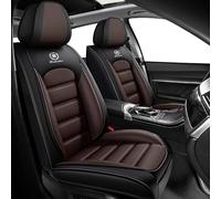 Coprisedili Auto Universale Per Fiat Panda Climbing/Panda Trekking/Panda Active/Marea, Copri Sedile Auto Pelle PU，Impermeabile，Traspirante, Regalo di Compleanno(Black coffee)