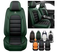 Coprisedili Auto Universale per Kia Sportage 2000-2024 2025, Copri Sedile Auto Impermeabile,Traspirante in Pelle Resistente all'Usura,Comfort,Sobria semplicità(Black Green)