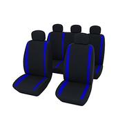 Coprisedili Auto Universali Copri-Sedili Anteriore Posteriore Coprisedile Macchina Protezione Schienale Guidatore Passeggeri Accessori Interno Tappezzeria Copri Poggiatesta Elasticizzato (Blue)