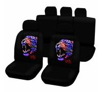 COPRISEDILI AUTO UNIVERSALI ZIP ADATTABILI LOGO STAMPATO N7 TIGRE