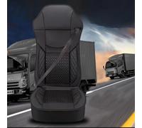 Coprisedili Camion per Iveco Daily Eurocargo Trakker S-WAY X-WAY,Nero/Rosso/Marrone/Blu Protezione Sedili Maglia Pelle Guidatore Passeggero Anteriore Ergonomico Lombare Accessori Interno Camion