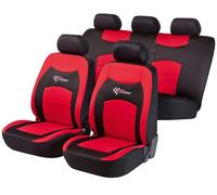 coprisedili compatibile con jeep wrangler 2007-2018 11819 rosso zip fodere auto