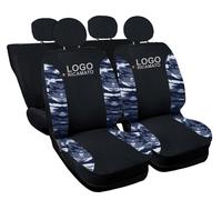 COPRISEDILI COMPATIBILI CON 500 HYBRID FODERE NERO - MIMETICO BLU