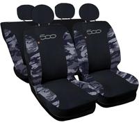 COPRISEDILI COMPATIBILI CON 500 NUOVA FODERE AUTO NERO MIMETICO BLU