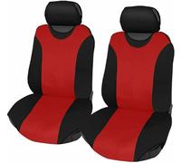 COPRISEDILI COPPIA ANTERIORE UNIVERSALI POLIESTERE SEDILE STANDARD ROSSO - R1